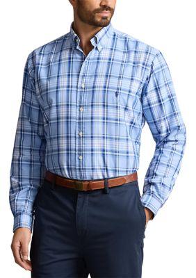 Polo Ralph Lauren Men's Big & Tall Plaid Oxford Shirt