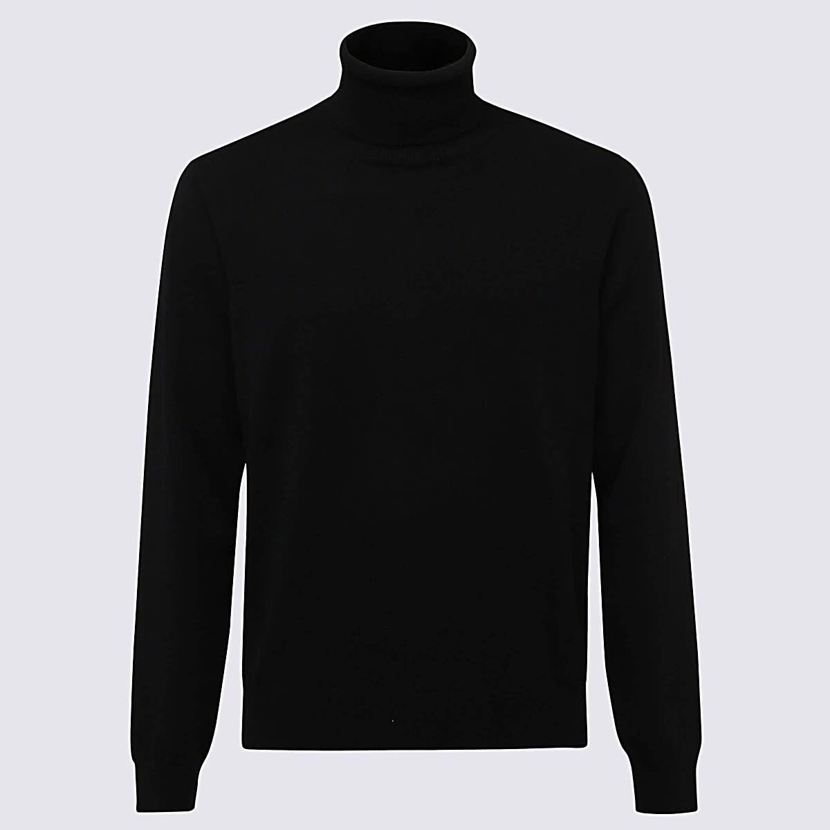 Malo Black Wool Knitwear