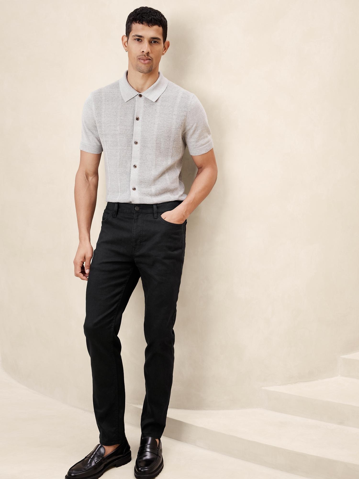 Slim Linen-Cotton Traveler Pant